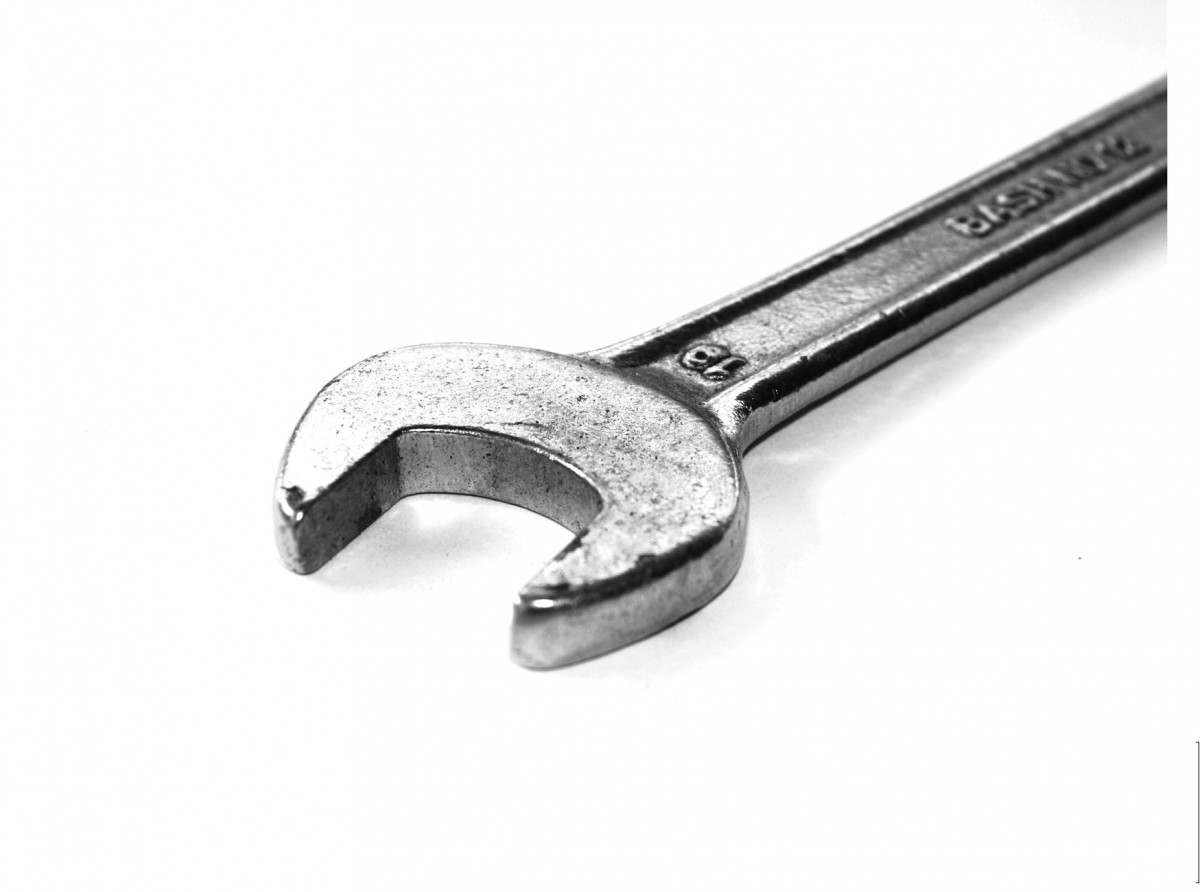 stainless steel wrench