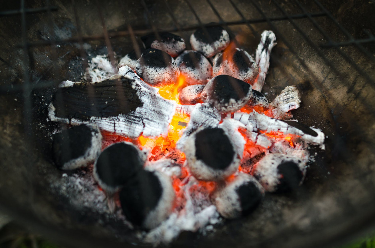 selective focus photography of burnt charcoal